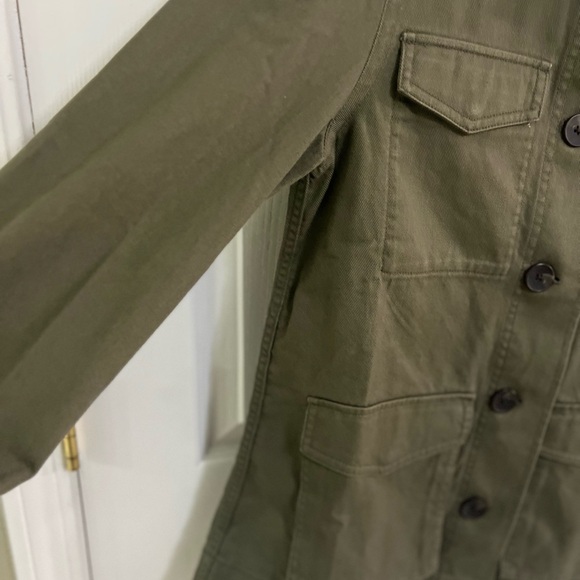 🔵 4) Free Assembly Women's Modern Utility Jacket sz XS NWT olive green - Picture 6 of 8